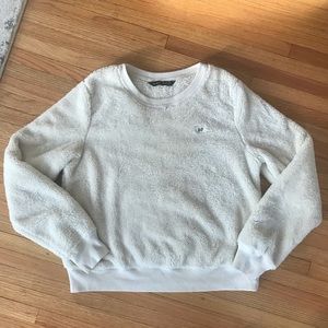 Abercrombie and Fitch Sherpa Cropped Sweatshirt